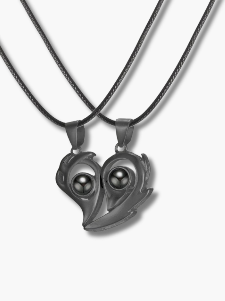 Magnetic Heart Couple Necklace