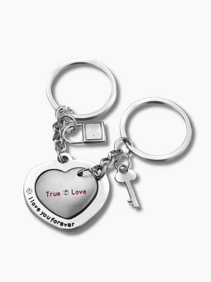 Magnetic Heart Keychain for Couple