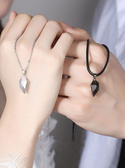 Magnetic Heart Necklaces for Couples