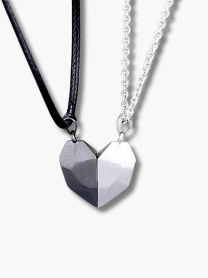 Magnetic Heart Necklaces for Couples