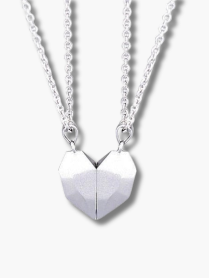 Magnetic Heart Necklaces for Couples