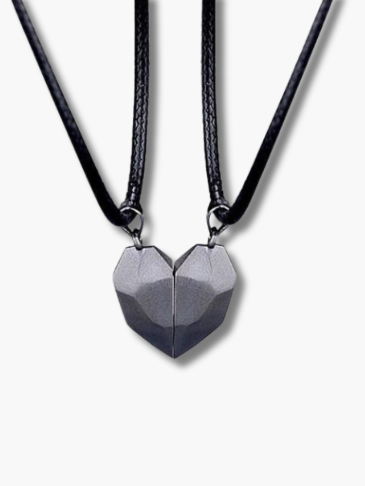 Magnetic Heart Necklaces for Couples