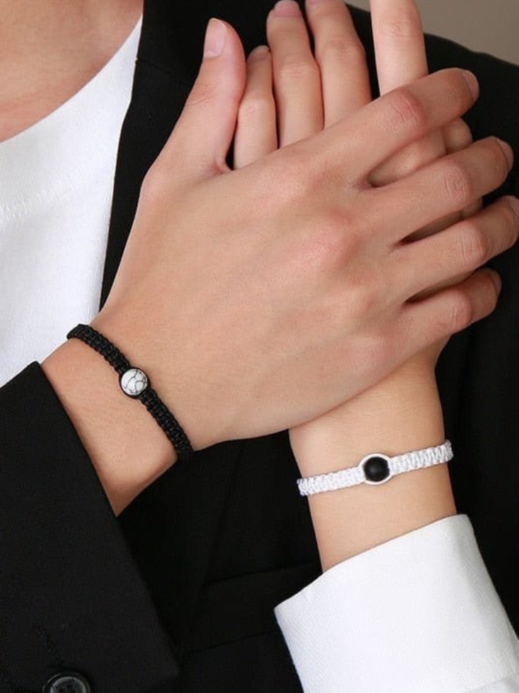 Matching Beaded Bracelets for Couples