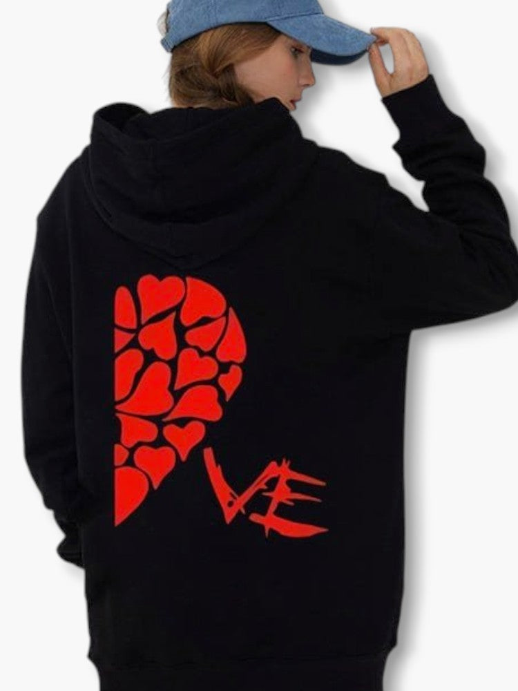 Matching Black Hoodies for Couples