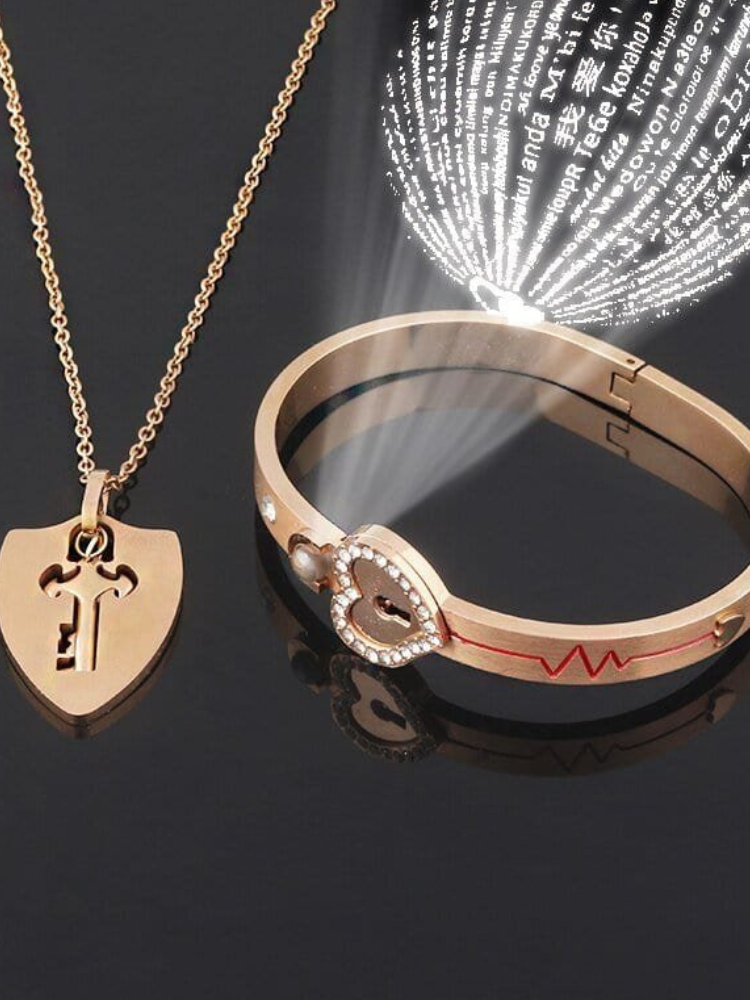 Matching Bracelet and Necklace for Couples