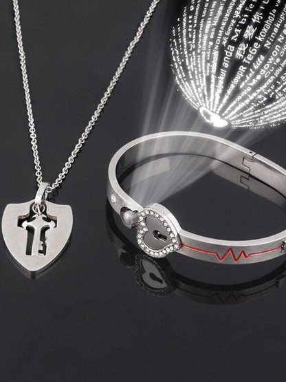 Matching Bracelet and Necklace for Couples
