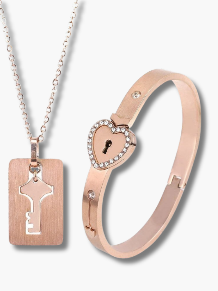 Matching Bracelet and Necklace for Couples