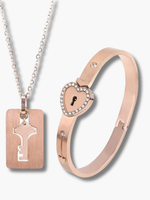 Matching Bracelet and Necklace for Couples