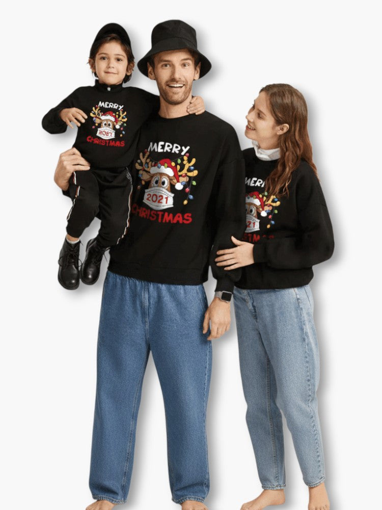 Matching Christmas Black Sweaters