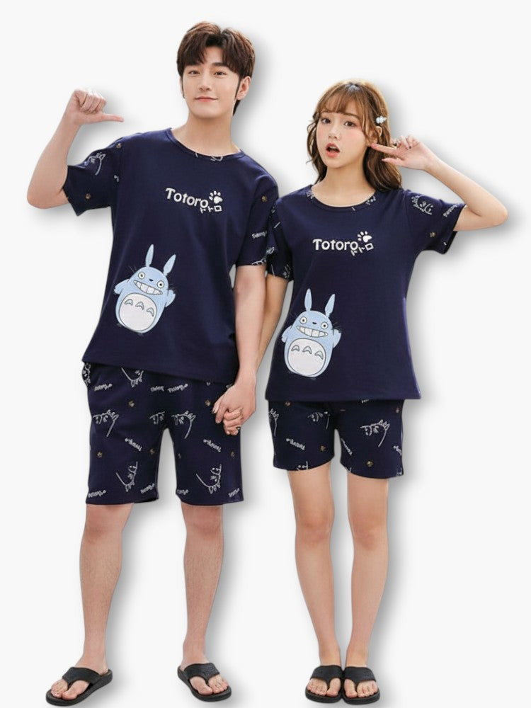 Matching Couple Totoro Pajamas