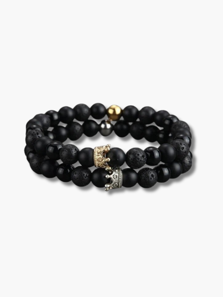 Matching Crown Bracelets for Couples