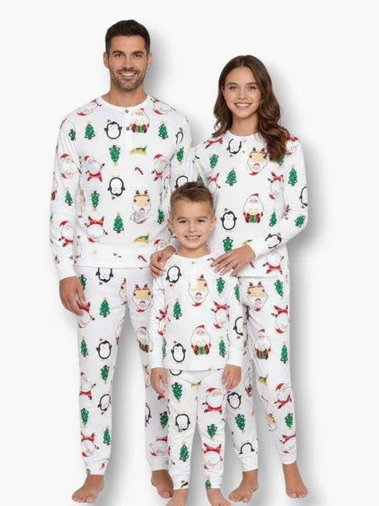 Matching Family Santa Pajamas Set