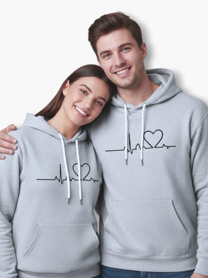 Matching Heartbeat Hoodies
