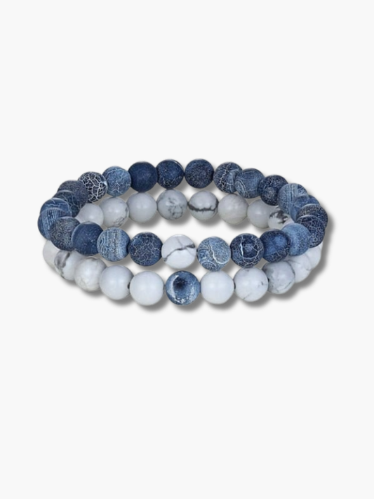 Matching Onyx Couple Bracelets