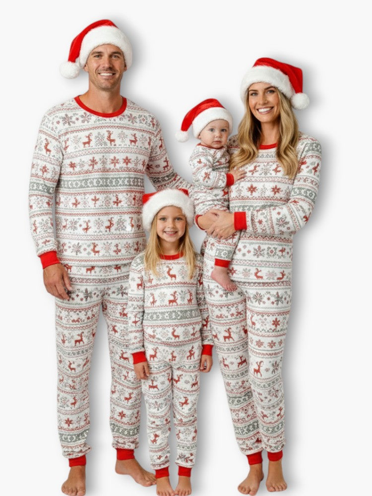 Matching Santa Pajamas for Family