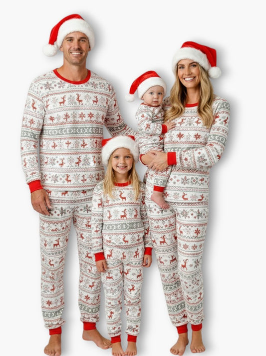 Matching Santa Pajamas for Family