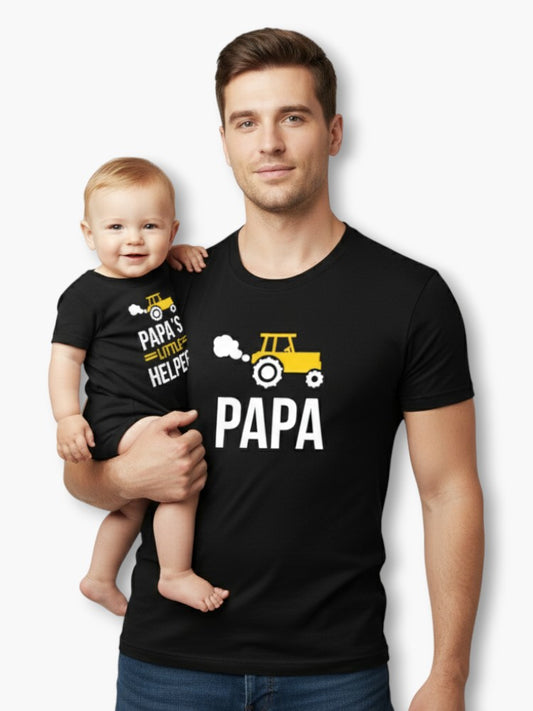 Matching T-Shirts For Father And Newborn Son
