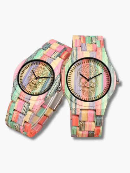 Mexican Calavera Couple Watch Bis