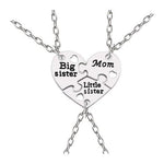 Mom and 2 Daughters 3 part Necklace