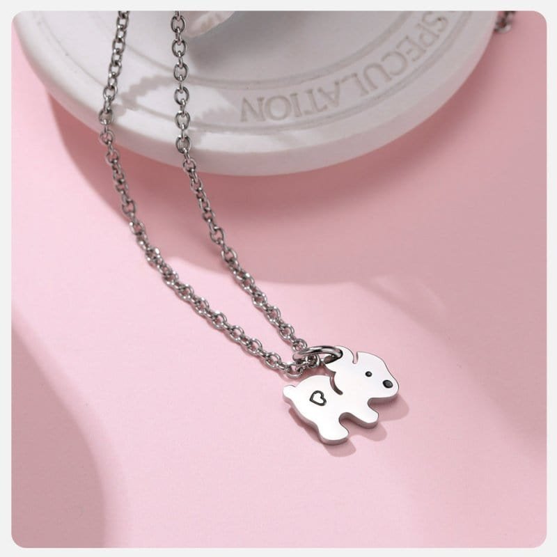 Mom and Daughter Pendant Necklace