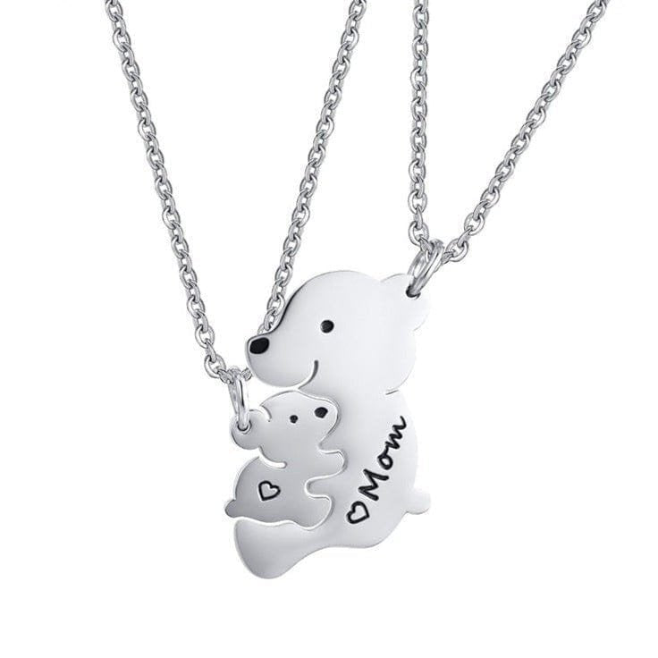 Mom and Daughter Pendant Necklace