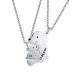 Mom and Daughter Pendant Necklace