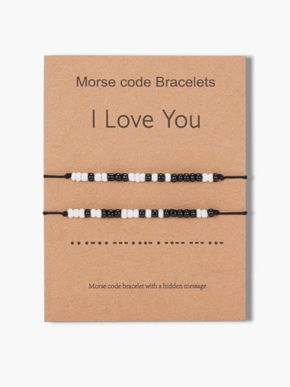 Morse Code Couple Bracelet