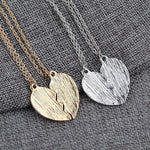 Mother Daughter Broken Heart Necklace