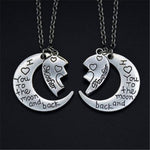 Mother Daughter Moon Necklace