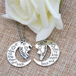 Mother Daughter Moon Necklace