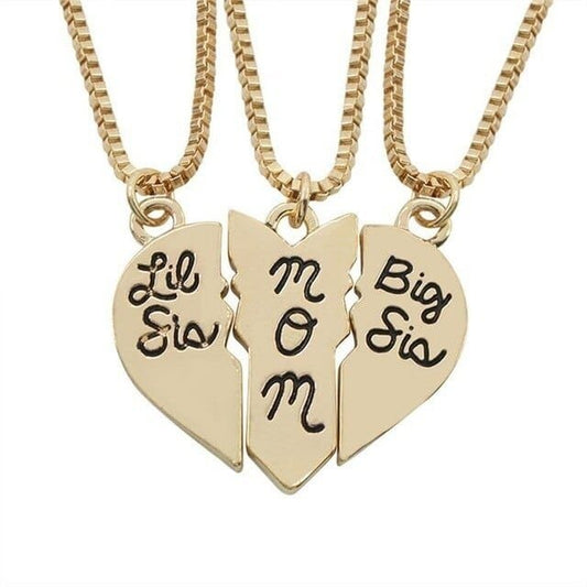 Mother Daughter Necklace Set of 3