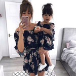Mother and Daughter Floral Dresses