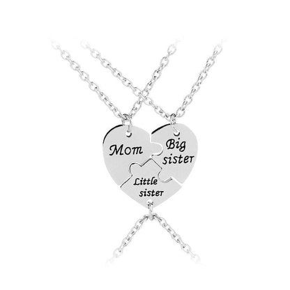 Mother and Daughter Linked Necklace