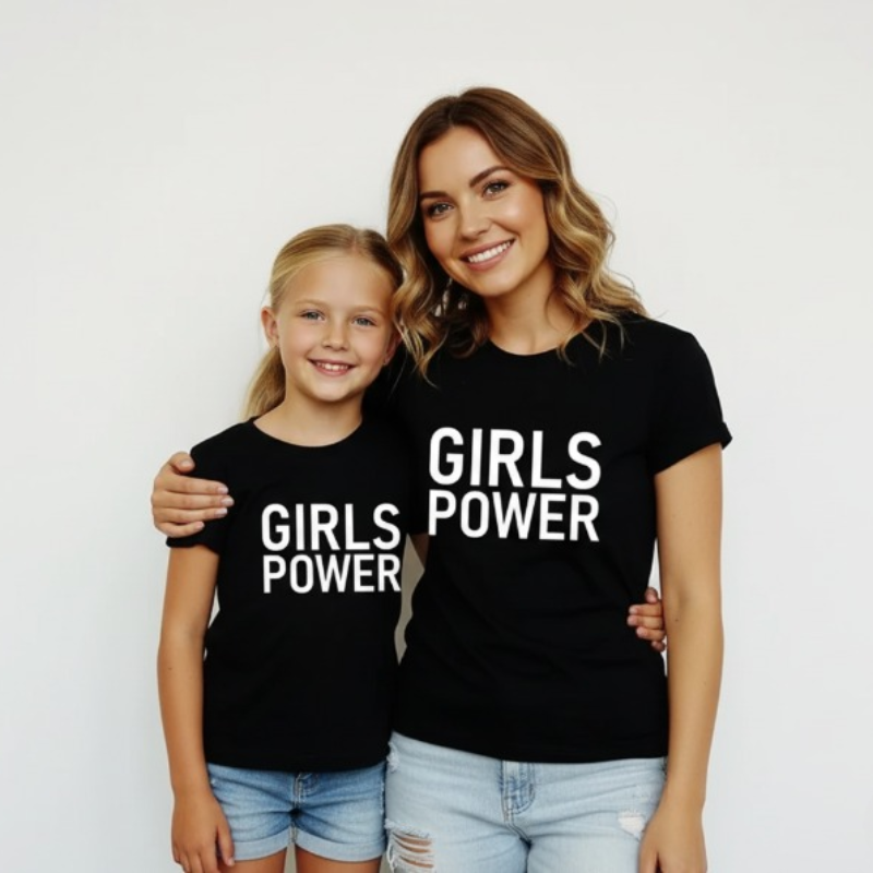 Mother and Daughter Matching T-shirts