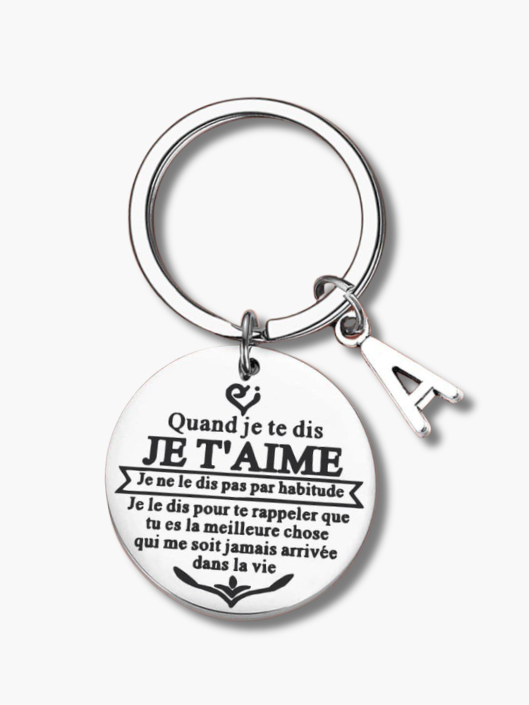 Personalised Couples Initial Keyring