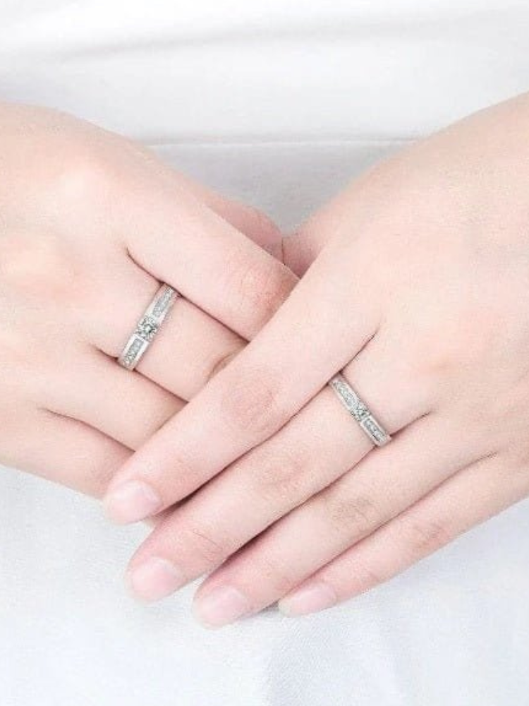 Promise Rings for Couples Silver
