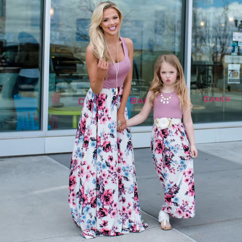 Mum and Daughter Matching Dress for Wedding