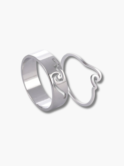 Silver Couple Rings