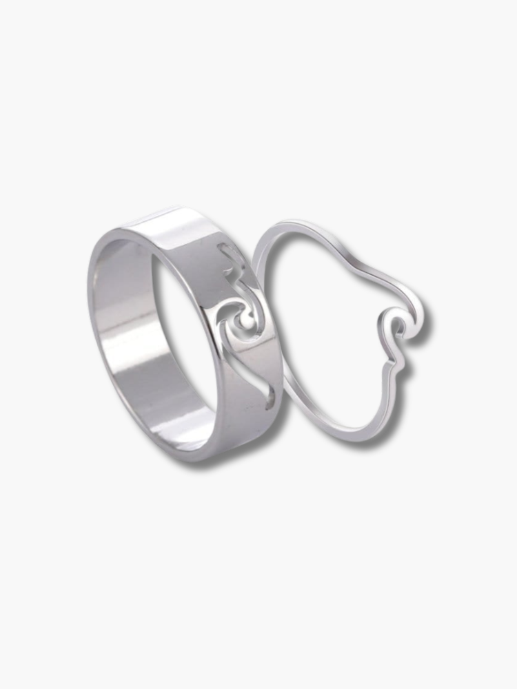 Silver Couple Rings