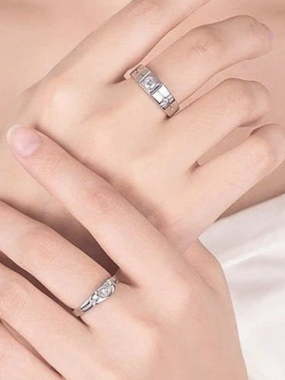 Silver Engagement Rings for Couples