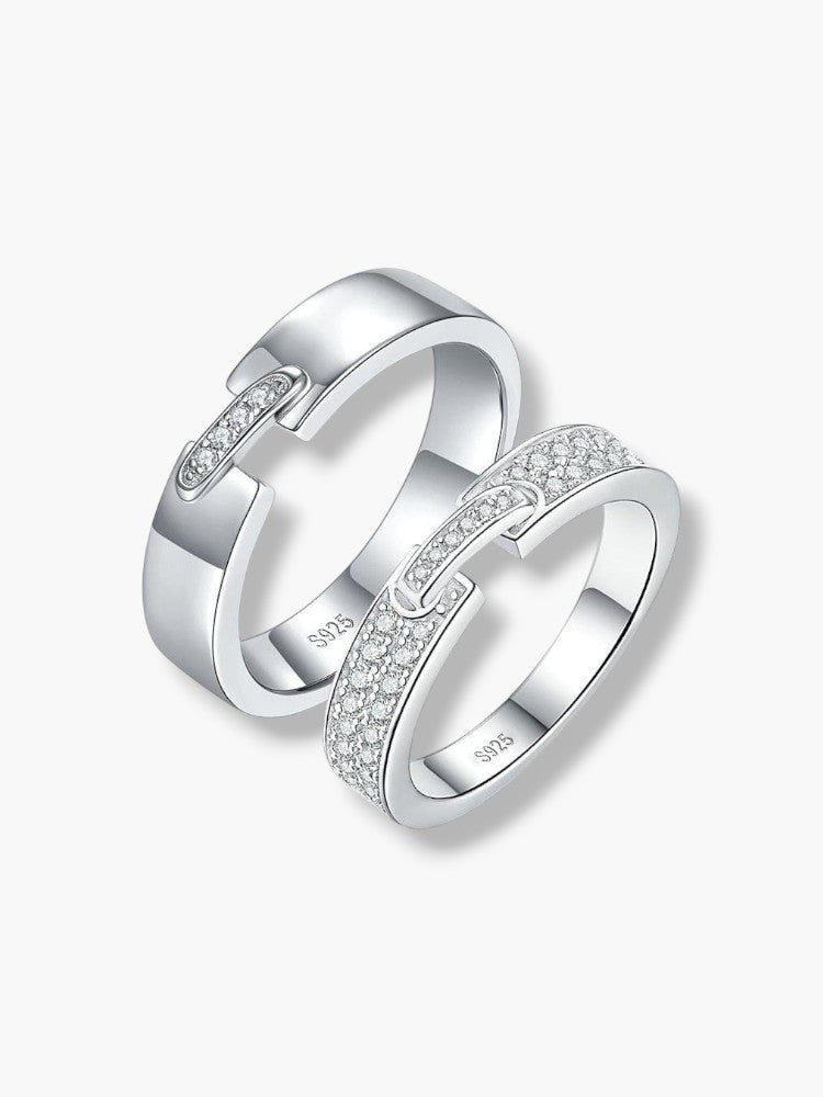 Silver Promise Rings for Couples