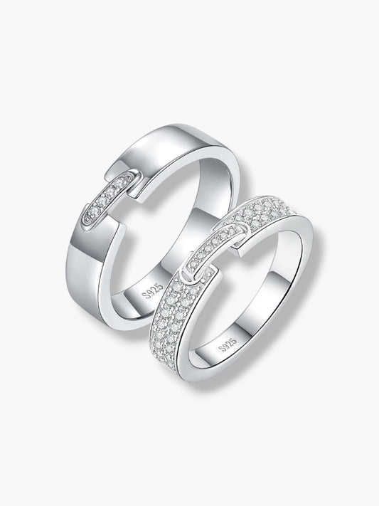 Silver Promise Rings for Couples