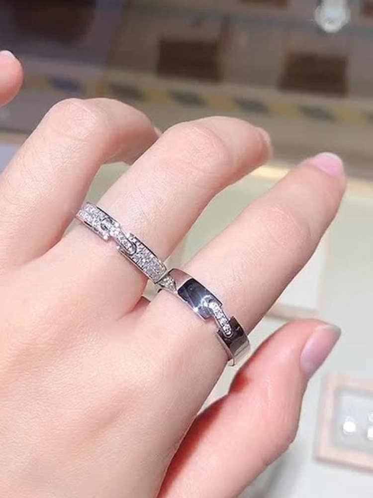 Silver Promise Rings for Couples