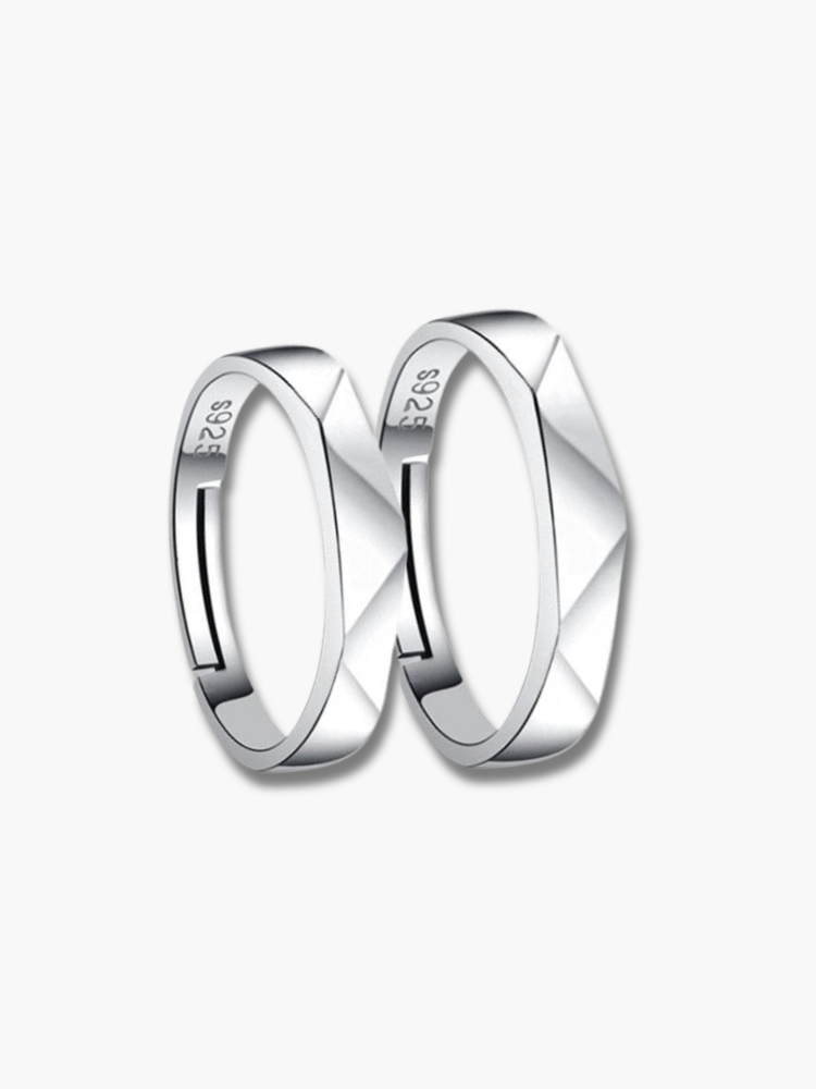 Simply Couple Rings Silver
