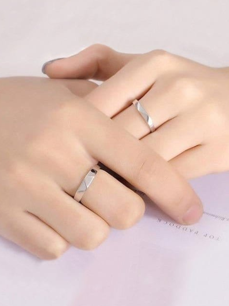 Simply Couple Rings Silver