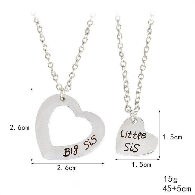Sister Heart Necklace