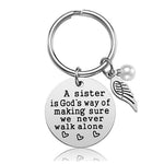 Sister Keychain Engraved