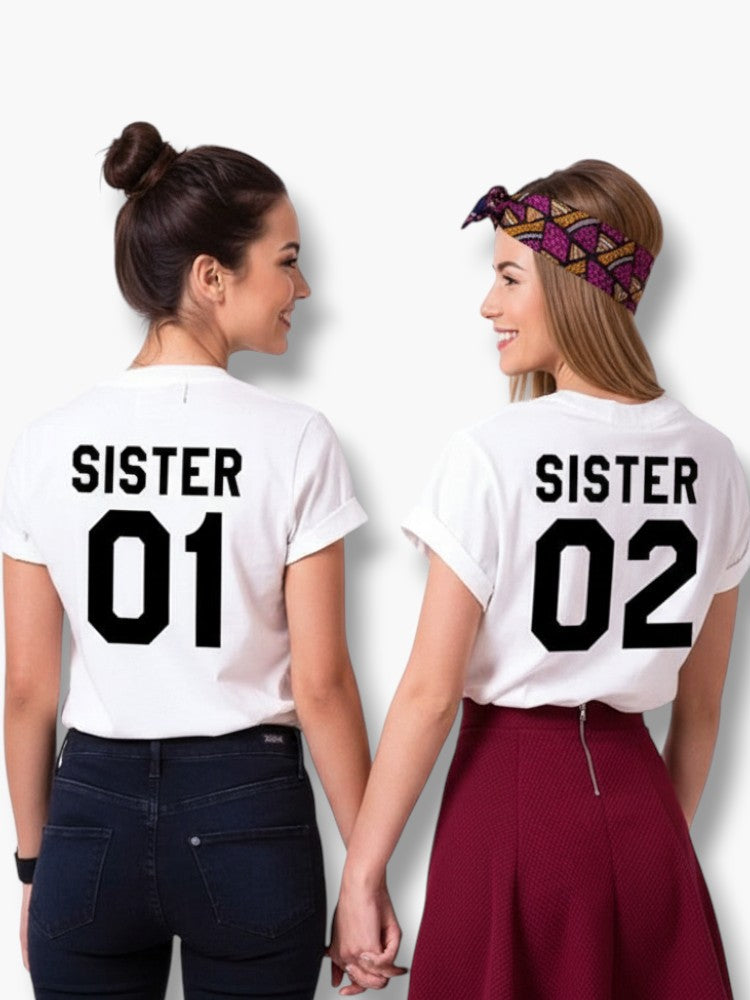 Sister number 01 & 02 T-shirts