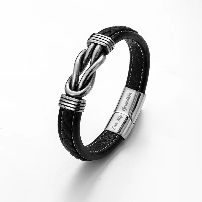 Son Bracelet From Mom - Engraved Name