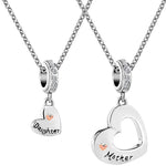 Split Heart Necklace Mother Daughter